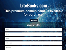 Tablet Screenshot of litebucks.com